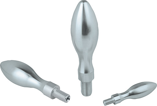 Kipp K0166.0616050 FESTST. BALLENGRIFF, STAHL, DIN 39, FORM E, D1=16, D3=M6, L1 - KIPP K0166 Ballengriffe feststehend DIN 39 Form E