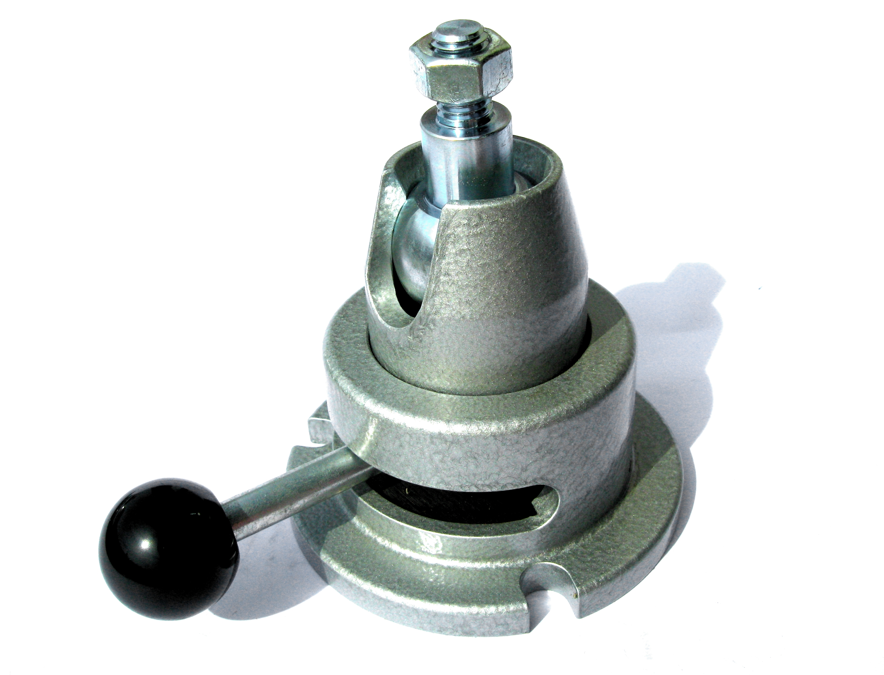 Leschhorn 20112.1 Werkstückhalter, mechanische Klemmvorrichtung, Anschlußgewinde M12, Anziehdrehmoment 13,5 Nm, blank, !!! AUSLAUFMODELL !!! *Mindestfertigungsmenge= 50 Stück - Werkstueckhalter