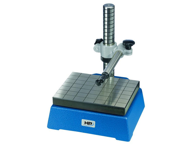 Helios Preisser, 0772024  Messtisch  160 mm Messhöhe, Ausladung 200 mm, Säule ø 35 mm, Querarm ø 22 mm, Tischfläche 170 x 215 mm - Helios Preisser 0772 Messtisch