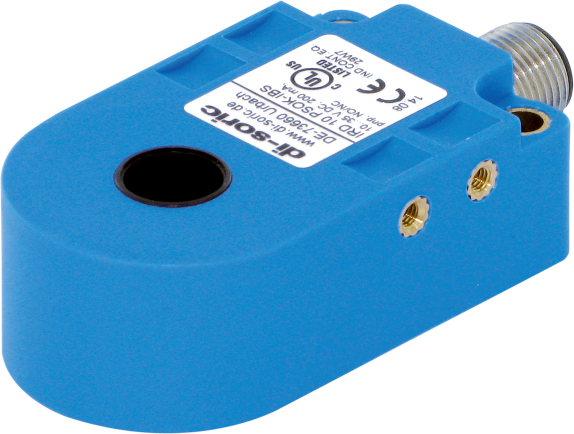 di-soric IRD 10 PSOK-IBS Induktiver Ringsensor, dynamisch, pnp, 200 mA, NO/NC, umschaltbar, Stecker, M12, 4-polig, IP 67 - IRD 10 PSOK-IBS-di-soric Induktiver Ringsensor IRD - Abbildung