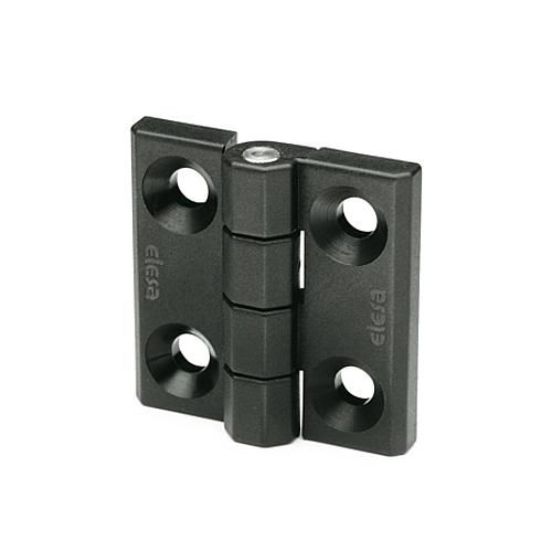 Ganter 237.1-40-40-B SCHARNIER, 2x2 BOHRUNGEN (ZYLINDERSCHRAUBE) - GN 237-1 Scharniere - Kunststoff-Abbildung