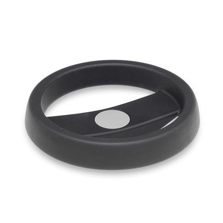 Ganter 522-250-B24-R Speichenhandräder, Kunststoff, Buchse Stahl - GN-522-Speichenhandraeder-Kunststoff-Buchse-Stahl-ohne-Griff-Abbildung