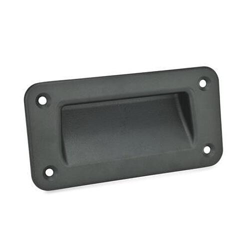 Ganter 7330-127-A-1-SR Griffschalen, Zink Druckguss, zum Anschrauben - GN 7330 Griffschalen - Zink Druckguss - zum Anschrauben-Abbildung