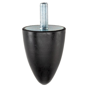 Halder 25150.0522 Gummi-Anschlagpuffer, parabolisch Ø 20 x 24 mit Innengewinde - Gummi-Anschlagpuffer Gummi-Anschlagpuffer