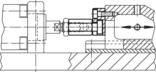 Halder 25100.0260 Schnellsteckkupplung mit Radialversatzausgleich und Anschraubflansch M 10 mit Kupplungsmutter - Schnellsteckkupplungen Schnellsteckkupplung mit Radialversatz- ausgleich und Anschraubflansch