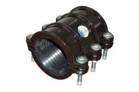 Leschhorn 101-102-110-240-EPDM-HT zweiteilige Guss Rohrbruch-Dichtschelle für Fernwärme 150°C, Spannbereich 102-110 mm, Baulänge 240 mm, - LS 101 zweiteilige Rohrbruch-Dichtschelle - Fernwaerme 150 Grad C