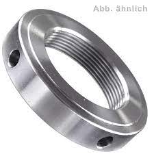 Leschhorn 1816 M35X1,5-W Kreuzlochmutter DIN 1816, Stahl, blank, ungehärtet - DIN 1816 Kreuzlochmutter