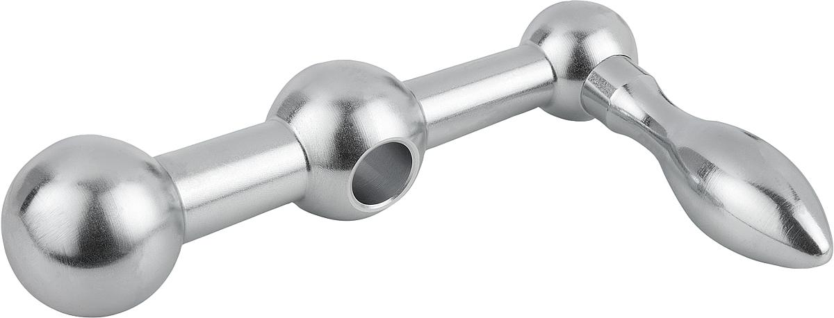 Norelem 06510-112 KUGELKURBEL AUS STAHL, D=12H7, L=50 - 06510-112 KUGELKURBEL AUS STAHL - D 12H7 - L 50