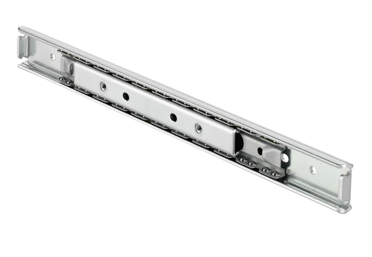 Accuride DZ2415-0020 Linearführungen, Schienenlänge 200 mm, Hub 96 mm +/- 3 mm; bis 18,5kg, Profil 20x8 - Accuride DZ2415 Linearfuehrungen - bis 18 5kg - Profil 20x8 Bild