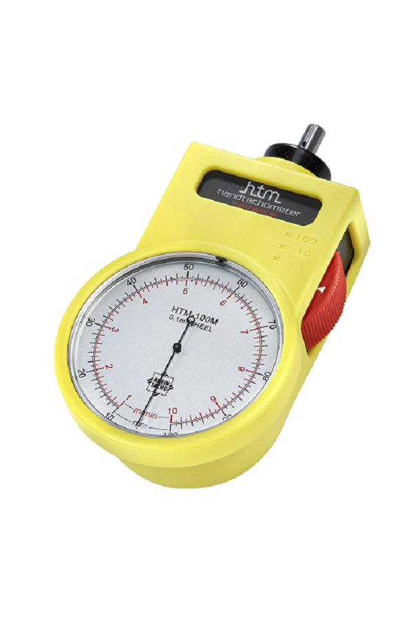 Leschhorn HTM-100 Mechanische Handtachometer mit 0,1m Messrad und Messbereich von 10-10.000 rpm, oder 1-1000 m/min - LE70053 ATEX Handtachometer