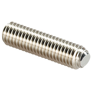 Halder 22720.0484 Kugeldruckschraube ohne Kopf M 8 x 16,4, abgeflachte Kugel aus Thermoplast, Auflagefläche  plan (verdrehgesichert),  Stahl vergütet - Kugeldruckschrauben Kugeldruckschraube ohne Kopf - M 4 x 7 9 - abgeflachte Kugel aus Thermoplast