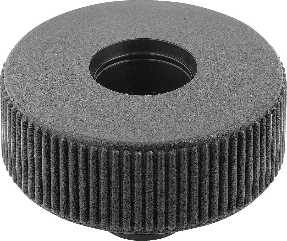 Kipp K0260.3208 NOVO.GRIP RÄNDELRAD  GR.2  FORM E, D=50, D3=8 - K0260-3208 NOVO GRIP RAENDELRAD GR 2 FORM E - D 50 - D3 8