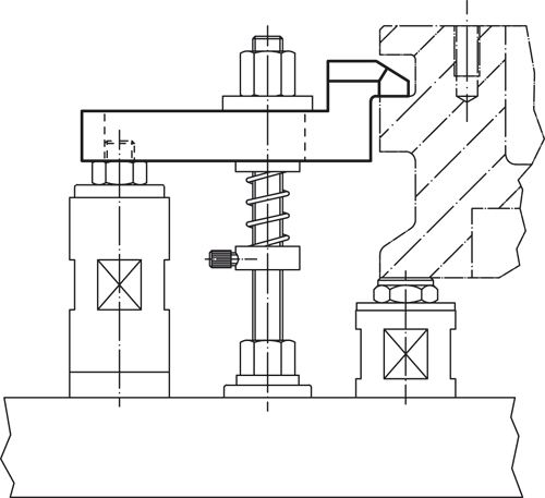 Halder 23160.0111 Spanneisen abgesetzt, 11,0, x 90 - Spanneisen Spanneisen - abgesetzt - 9x 70