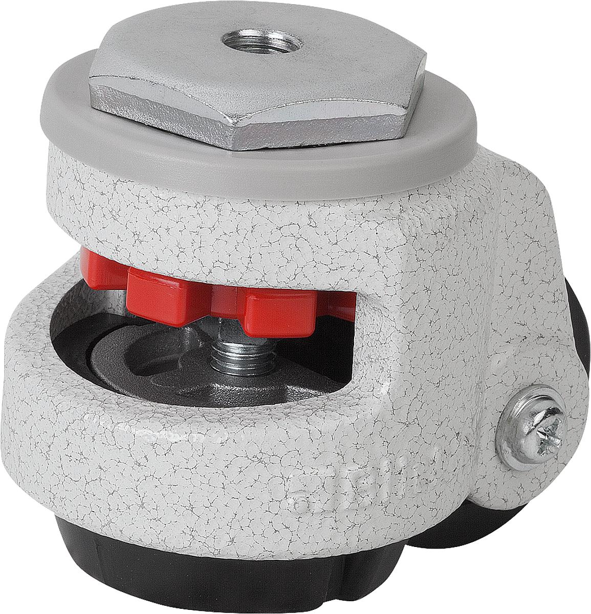 Norelem 95090-050220 HEBEROLLE MIT FESTSTELLSYSTEM, RÜCKENLOCH, D=50, B=22, H=84, POLYAMID, KOMP:ALUMINIUM - 95090-050220 HEBEROLLE MIT FESTSTELLSYSTEM - RUECKENLOCH - D 50 - B 22 - H 84 - POLYAMID - KOMP ALUM