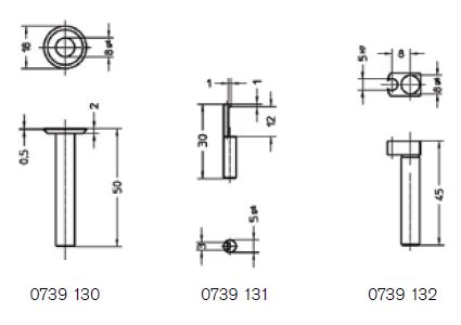 Helios Preisser 0739123  Tasterpaare  Abmessungen in Zeichnung ersichtlich - Helios Preisser - 0739 Tasterpaare