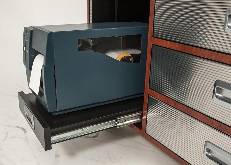 Accuride DZ3657-0022-2 Teleskopschienen für breite Schubladen, 100% Vollauszug 19,1x,53,1, SL 559,TR 559, 110kg, hell verzinkt - Accuride DZ3657 Teleskopschienen fuer breite Schubladen - - Vollauszug 19 1x70 8 - 124kg - Anwendung2