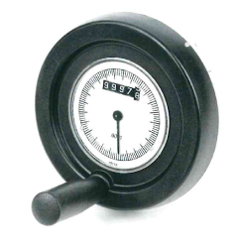 Leschhorn K906 Scheibenhandräder mit Griff für Positionsanzeigen  D 175; d5 87 (S80/1); d1 16 H7, Achtung: Mindestmenge 50 Stück! - Boteco K906 Speichenhandraeder mit Griff fuer Positionsanzeigen