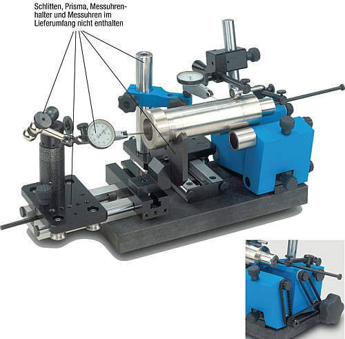 Norelem 32506-01 RUNDLAUF PRÜFGER T, FÜR DURCHM. BIS 80 MM - Norelem 32506 Rundlauf Pruefgeraet fuer Durchmesser bis 80 mm verstellbar