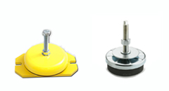 EFFBE LM5-27-6kt-BA Lagerungselemente, D= 160, H= 41, Schraube M16x100 mm, mit Bodenplatte, stat. Höchstlast 14 kN - LM Elemente