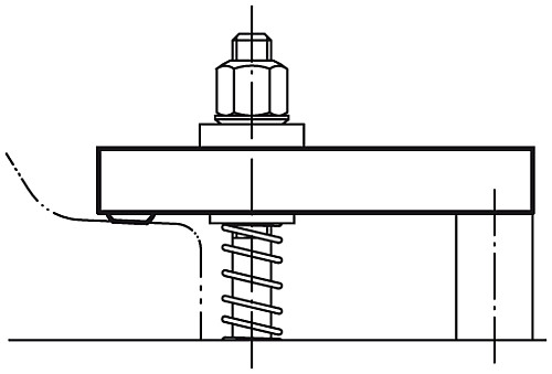 Norelem 04081-08 SPANNEISEN MIT ABGEFLACHTER KUGEL, FÜR SCHRAUBE M8, L=60 - Norelem 04081 Spanneisen mit abgeflachter Kugel