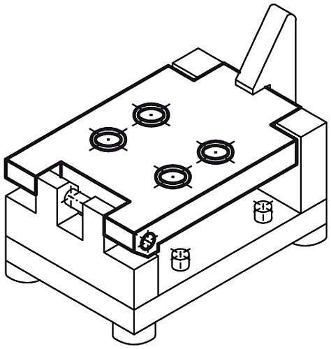Norelem 08000-01 BOHRPLATTE, L=80, B=50 !!! AUSLAUFARTIKEL !!! NUR NOCH LAGERABVERKAUF !!! - Norelem 08000 Bohrplatten