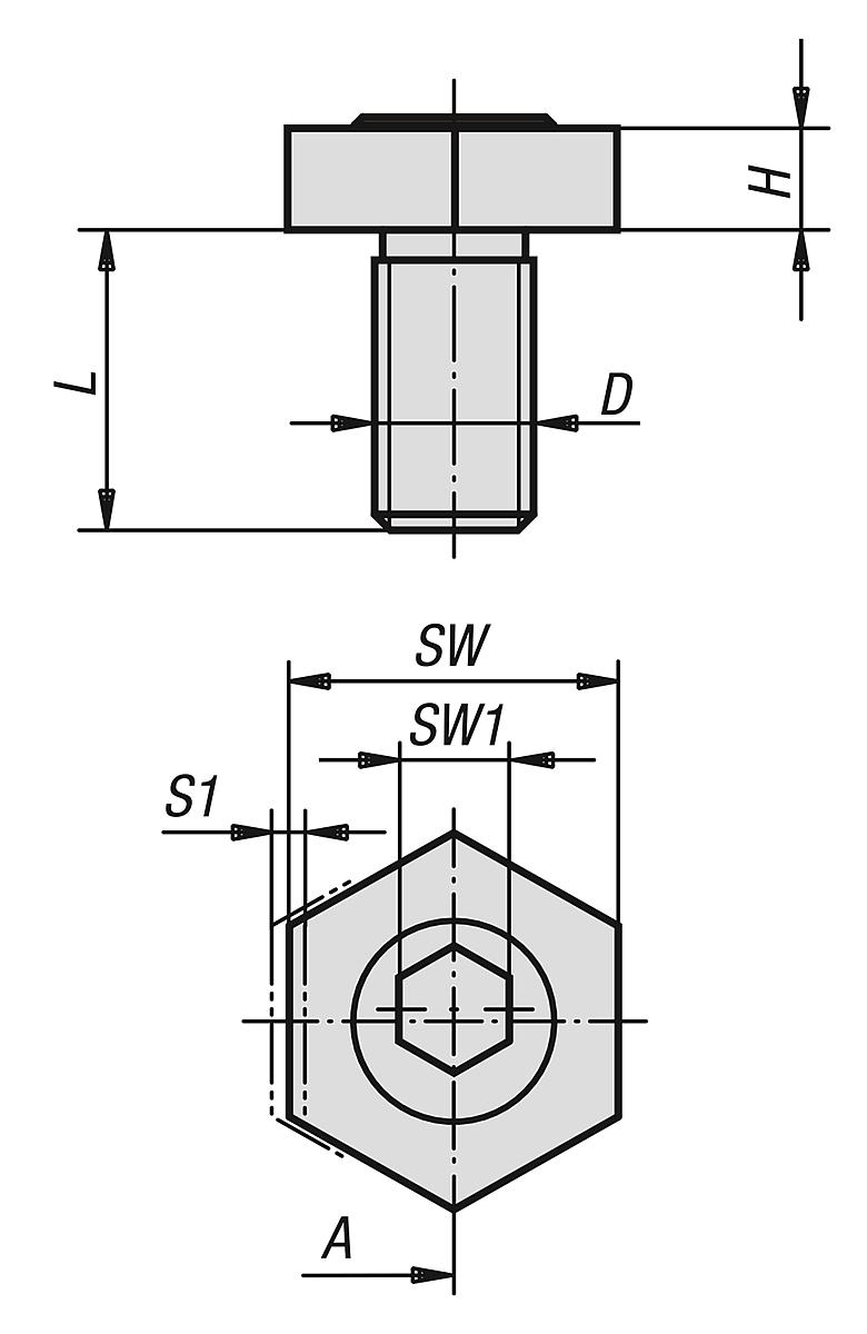 Norelem 04435-12 SPANN EXZENTER D=M12 - NLM 04435 Spann Exzenter - Massblatt