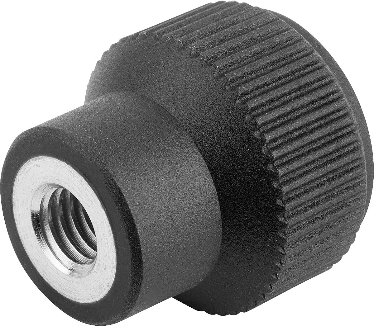 Kipp K0247.104 NOVO.GRIP RÄNDELKNOPF GR.1  M4, DECKEL SCHWARZGRAU - K0247-104 NOVO GRIP RAENDELKNOPF GR 1 M4 - DECKEL SCHWARZGRAU