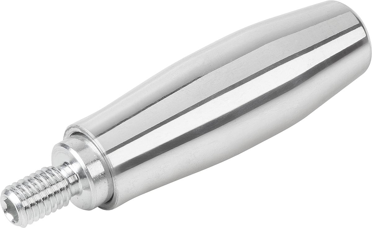 Norelem 06312-31 DREHBARER BALLENGRIFF, GERADE FORM, D1=31, L1=95 - 06312-31 DREHBARER BALLENGRIFF - GERADE FORM - D1 31 - L1 95