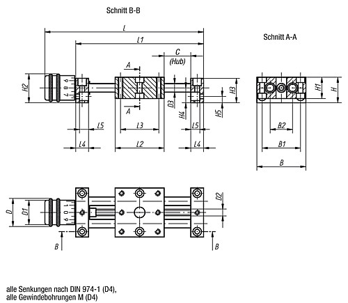 Norelem 21120-04 POSITIONIERTISCH LANG, - Norelem 21120 Positioniertische lang