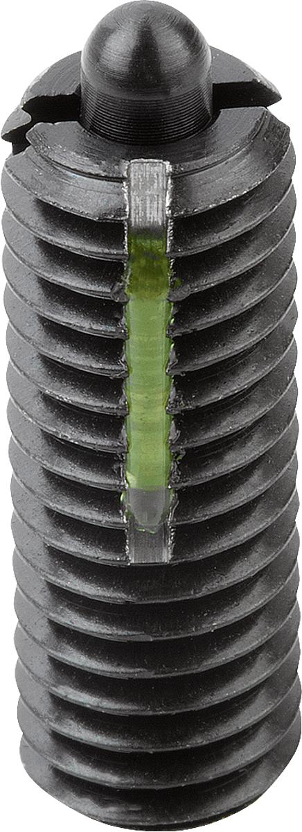 Norelem 03041-10 FEDERNDES DRUCKSTÜCK  M10, BOLZEN, LONG LOK - 03041-10 FEDERNDES DRUCKSTUECK  M10 - BOLZEN - LONG LOK