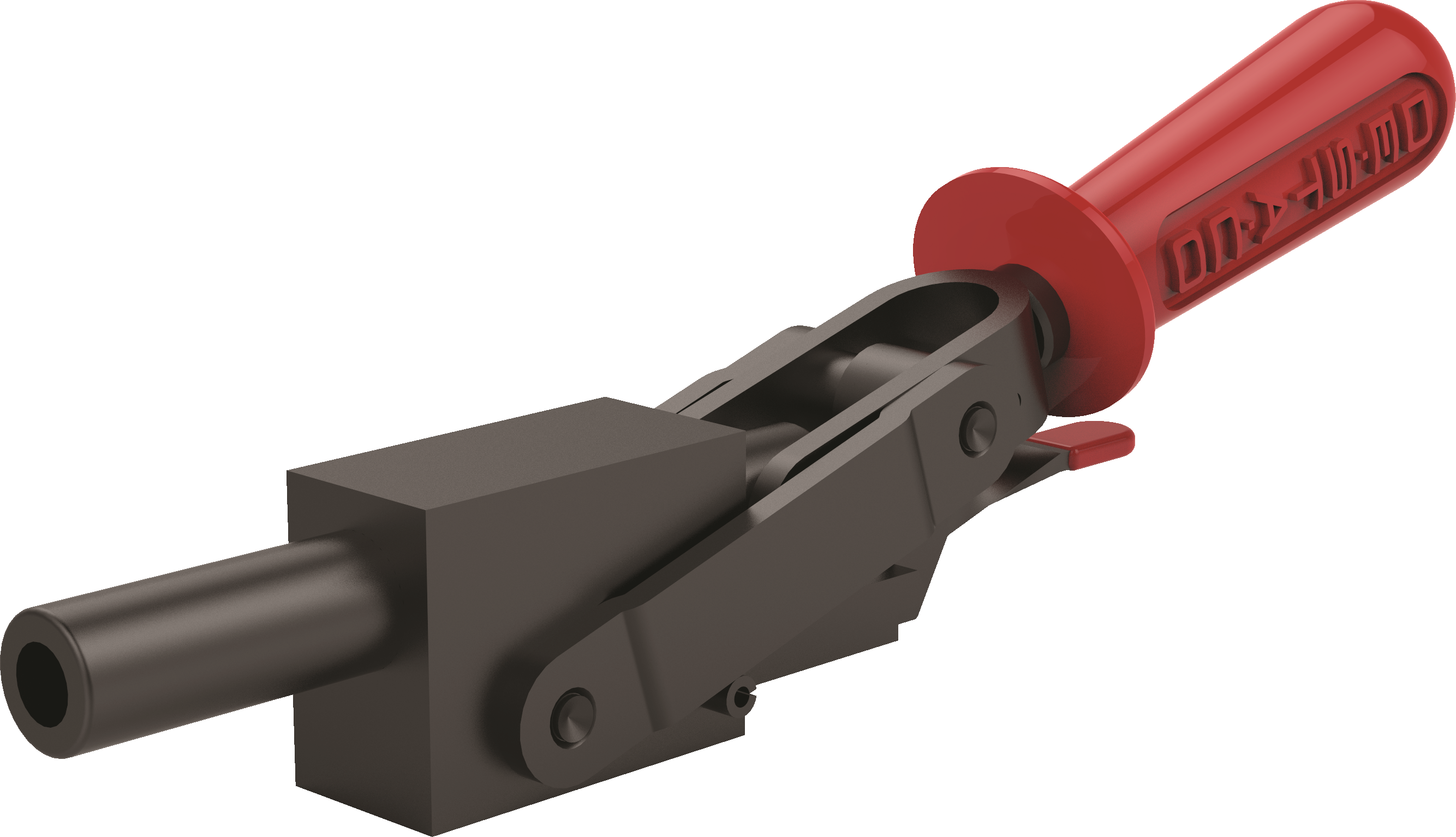 DESTACO 5130-BR Schubstangenspanner Haltekraft 25800 N, ½-13 , Hub 44,5  Handgriff Öffnungswinkel 125° - DESTACO 5130-BR Schubstangenspanner, Haltekraft 25800N, Kolbengewinde zöllig, Fuss massiv, anschweis