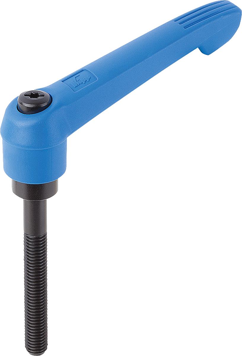 Kipp K0269.41287X70 KLEMMHEBEL GR.4  M12X70, GRIFFHEBEL VERKEHRSBLAU - K0269-41287X70 KLEMMHEBEL GR 4 M12X70 - GRIFFHEBEL VERKEHRSBLAU