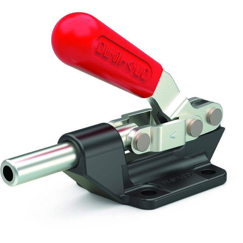 DESTACO 603-M Schubstangenspanner, Haltekraft 2670N, Hub 31,8mm, Kolbengewinde M8 (metrisch), Mat. Stahl - DESTACO 603-M Schubstangenspanner - Haltekraft 2670N - Gewinde M8 -metrisch- Stahl