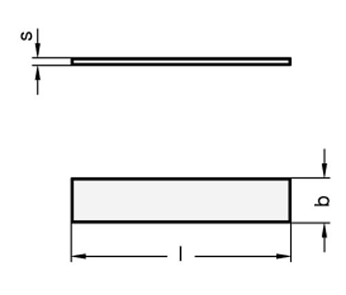 Ganter  374-0,4-10 BLATTFEDER - GN 374 Blattfedern-Skizze