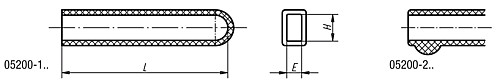 Norelem 05200-100 PLASTIKGRIFF L=33 - Norelem 05200 Kunststoffgriffe