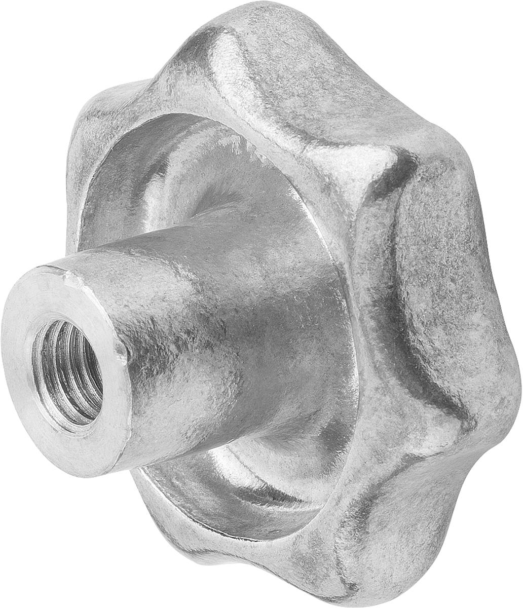 Norelem 06192-46312 STERNGRIFF FORM D, D1=63, D5=M12, ALU, GEROMMELT - 06192-46312 STERNGRIFF FORM D - D1 63 - D5 M12 - ALU - GEROMMELT