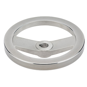 Halder 24610.0221 Speichenhandrad Leichtmetall Ø 160 x Ø 16, ohne Nut mit Zylindergriff EH 24530... d2 groß - Speichenhandraeder Speichenhandrad - Leichtmetall - Durchmesser 125 x Durchmesser 14 - ohne Nut - ohne Zylindergriff