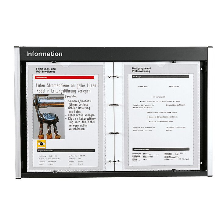 Bosch Rexroth 3842502151 Infotafeln A4 - Einseitige Ausführung - Bosch Infotafeln A4 - Abbildung