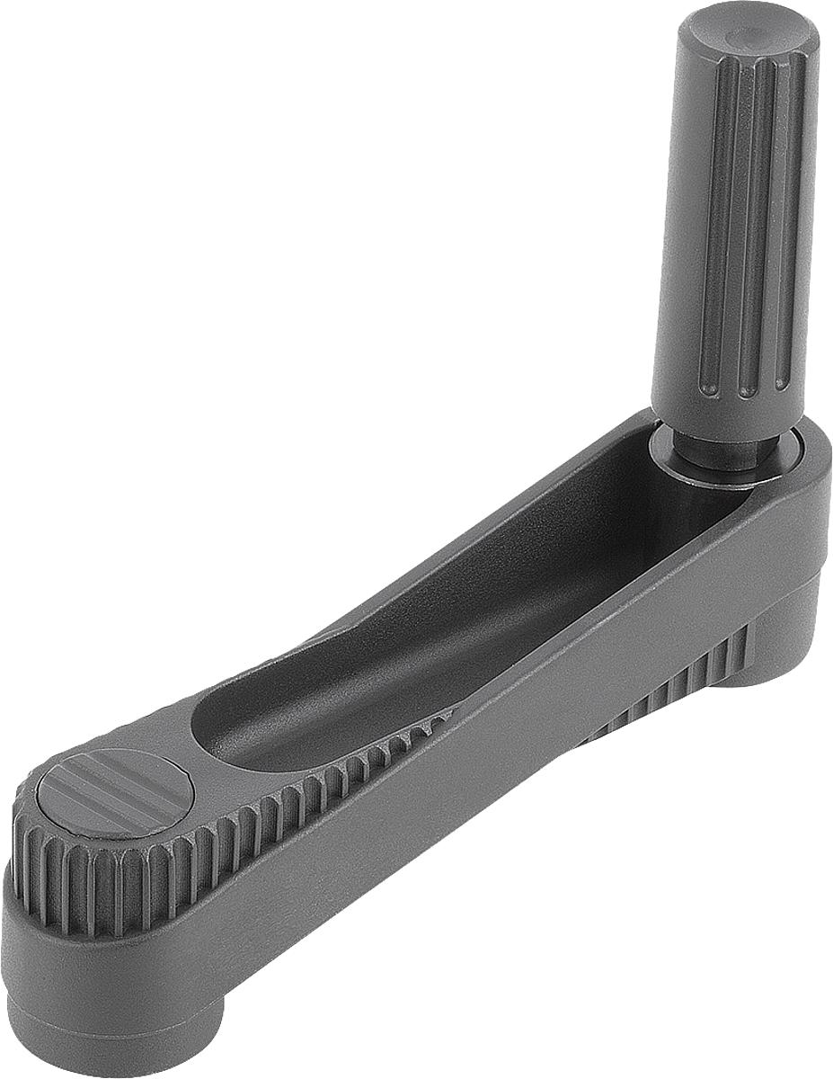 Norelem 06500-331405 NOVO.GRIP HANDKURBEL ZYL.GRIFF DREHBAR, GR.3, A=125, D=14H7 - 06500-331405 NOVO-GRIP HANDKURBEL ZYL-GRIFF DREHBAR - GR-3 - A 125 - D 14H7