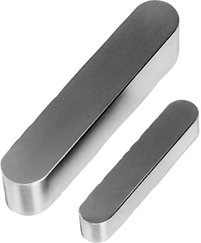 Leschhorn 6885 A Edelstahl rundstirnig Passfeder DIN 6885, B=8 H=7 L=25 Material 1.4571, DIN ISO 286 Passungen - Passfedern DIN 6885 A