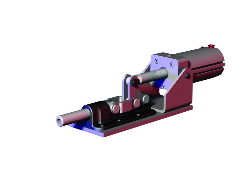 DESTACO 830-ME Standard Kraftspanner Haltekraft 11100 N  Schubstangenspanner  horizontaler Zylinder (Sensor 8EA-109-1 separat bestellen) - 830 Standard Kraftspanner