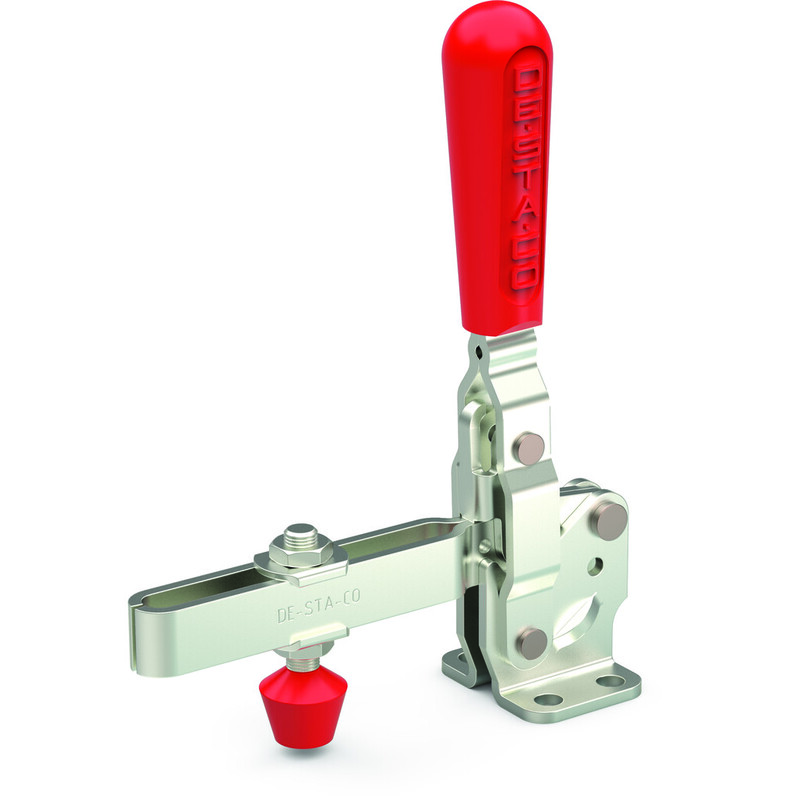 DESTACO 207-UL Vertikal-Kniehebelspanner Haltekraft 1700 N - 2700 N, Öffnungswinkel 90° - 115° - DESTACO 207-UL Vertikalspanner - U-Spannarm lang - Fuss abgewinkelt