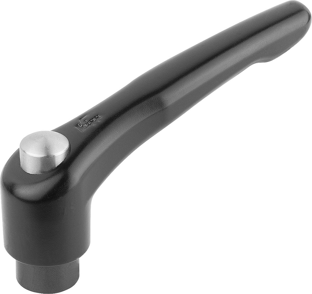 Norelem 06450-92081 KLEMMHEBEL GR.2 M8  MIT SCHUTZKAPPE, GRIFFHEBEL SCHWARZ SEIDENMATT - 06450-92081 KLEMMHEBEL GR-2 M8  MIT SCHUTZKAPPE - GRIFFHEBEL SCHWARZ SEIDENMATT