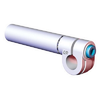 DESTACO CPI-ES25-19-50 Schwenkarm einseitige Verlängerungen für Rund-Toolings D=Ø25 / d1=Ø19 mm , Apple Core Schwenkarmanschluss, Oberflächenbehandlung blau, Material Aluminium, Länge 50 mm - LE70000 Schwenkarm Verlaengerungen