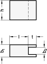 Ganter 810.17-220  Spannarmverlängerungen, Stahl, Zubehör für Kniehebelmodule GN 810.12 / GN 810.13, Grösse: 220, b1: 10, b2: 6 - GN 810-17 Spannarmverlaengerungen-Stahl-Zubehoer fuer Kniehebelmodule GN 810-12 -GN 810-13-Massblatt