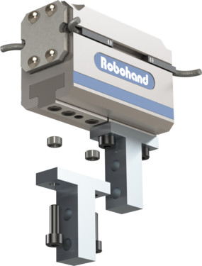 DESTACO G110-11M-05-N-B, 2 Backen pneumatik Parallelgreifer, Greifkraft 104 N, Hub 5,0 mm, Genauigkeit ± 0,08 mm - LE70000 G120 Parallelgreifer