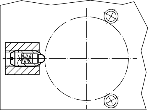 Halder 2B020.0378 Federndes Druckstück mit Bolzen und Schlitz mit Gewindesicherung UNC 3/8-16, rostfreier Stahl, starke Federkraft - Federnde Druckstuecke Federndes Druckstueck mit Bolzen und Schlitz - ohne Gewindesicherun