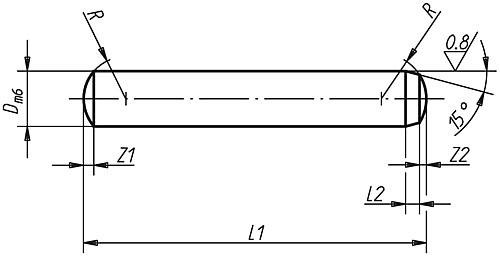 Norelem 03320-06X32 ZYLINDERSTIFT DIN 6325, D=6, L=32 - Norelem 03320 Zylinderstifte DIN 6325