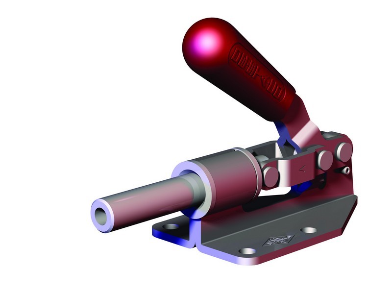 DESTACO 609-B Schubstangenspanner Standard  Haltekraft 1300N, Hub 32mm - 609 Schubstangenspanner Standard - fuss abgewinkelt
