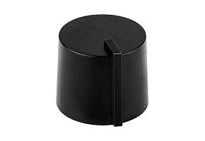 Leschhorn 4458.6321 Kunststoff Drehknöpfe mit Gewindestiftbefestigung, D= 21, d= 6, H= 14 mm - Drehknopf 4458